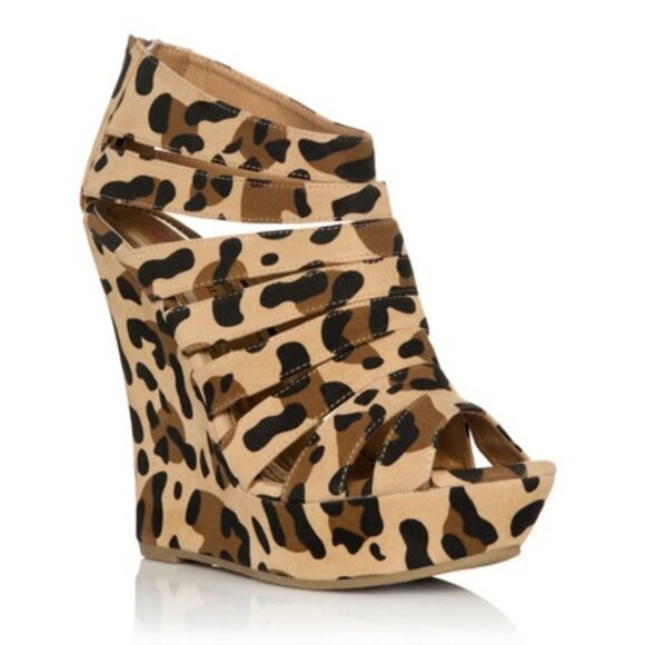 Trishelle leopard print wedge sandals Trishelle - Picture 1 of 5